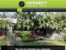 Tablet Screenshot of integritylandscapeservice.com